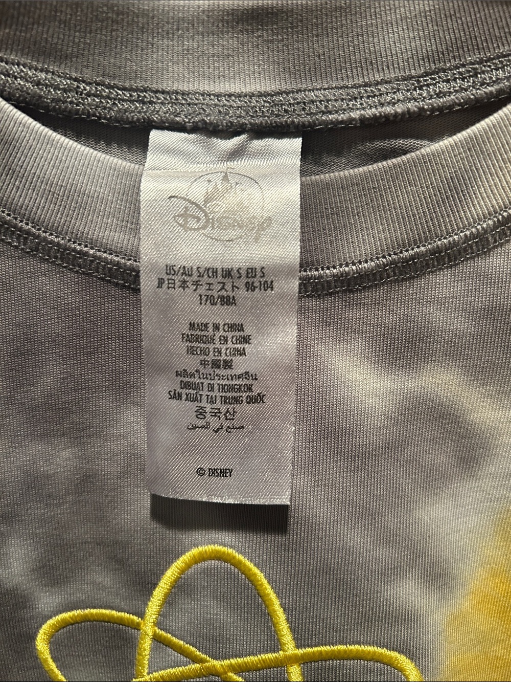 Disney Parks Goofy Movie Gray Tie-Dye Long Sleeve with Goofy & Max - Picture 3 of 4